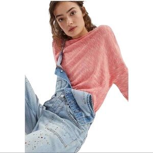 Anthropologie Damian Coral Pullover Dolman‎ Sleeve Size XS 100% Cotton